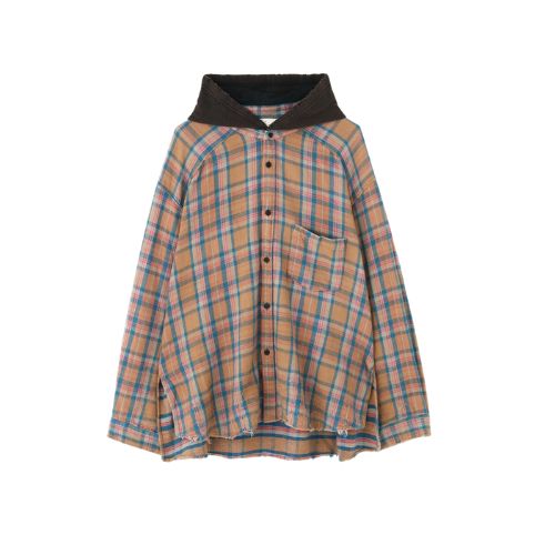 アンセルム/NEL CHECK HOODIE SHIRTの買取相場価格
